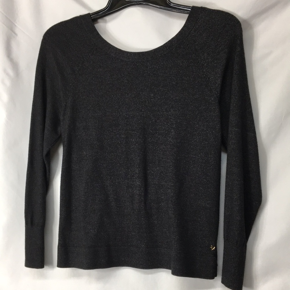 Victoria’s Secret Women’s Gray Twist-Back Backless Sweater Size S Like-NEW